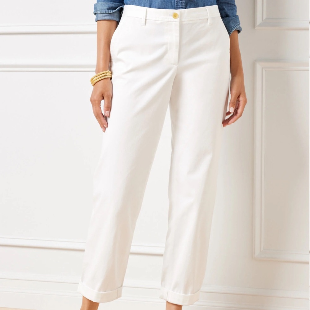 Talbot white relaxed chino pants 💕